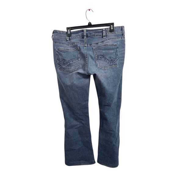 Silver Jeans Womens Size 34 Blue Straight Leg Western Mid Rise Casual - Picture 9 of 10